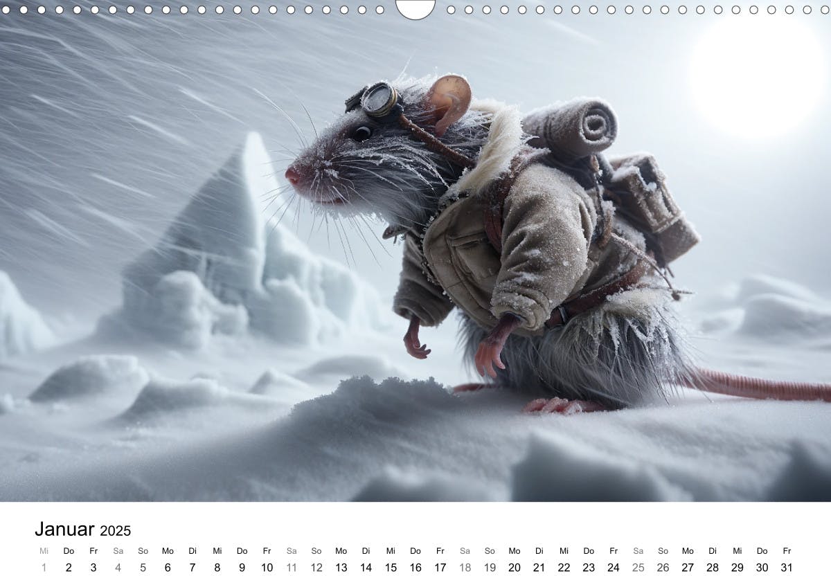 Abenteuerliche Ratten - Januar