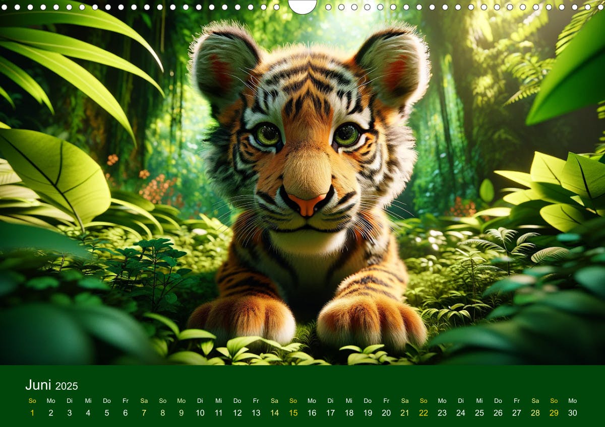 Majestätische Tiger - Juni