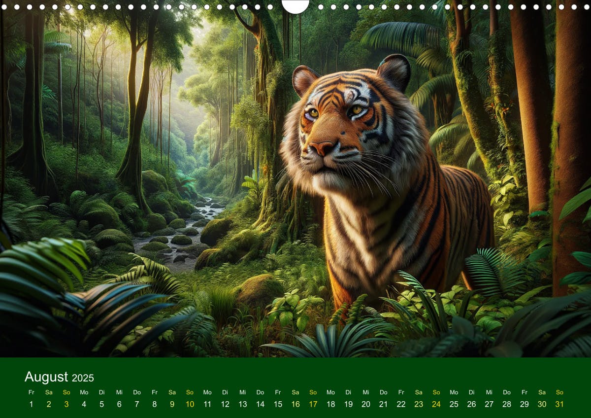 Majestätische Tiger - August