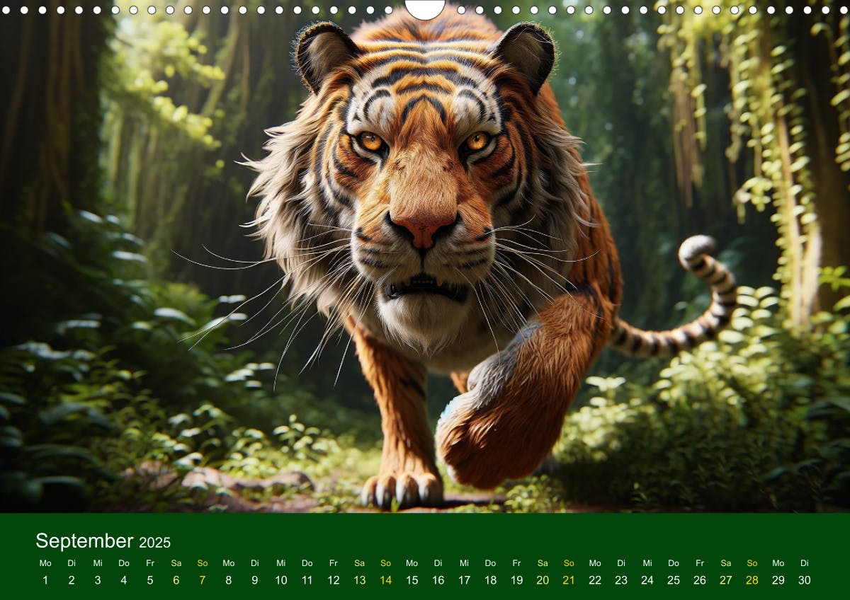 Majestätische Tiger - September