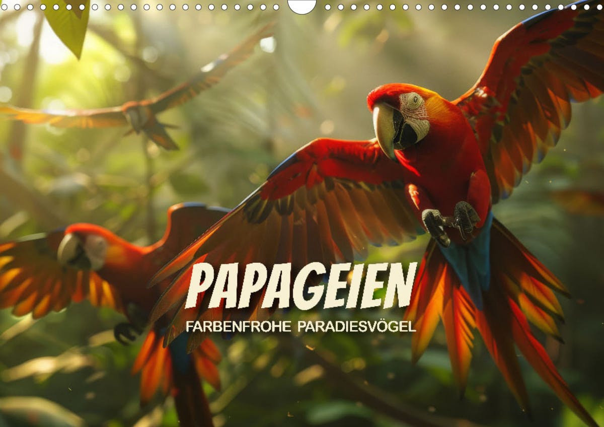 Papageien - Farbenfrohe Paradiesvögel - Deckblatt