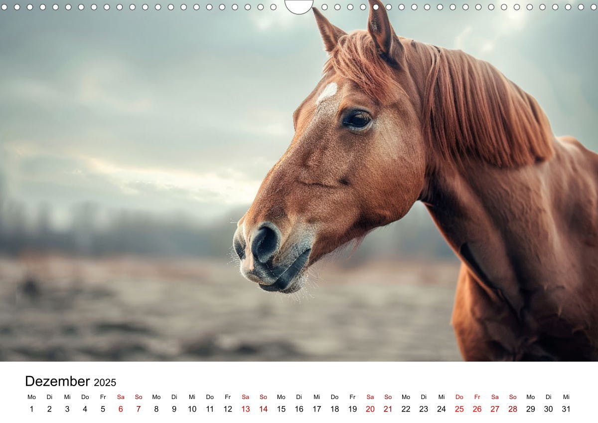 Wilde Mähnen: Ein Jahr mit Pferden - Dezember