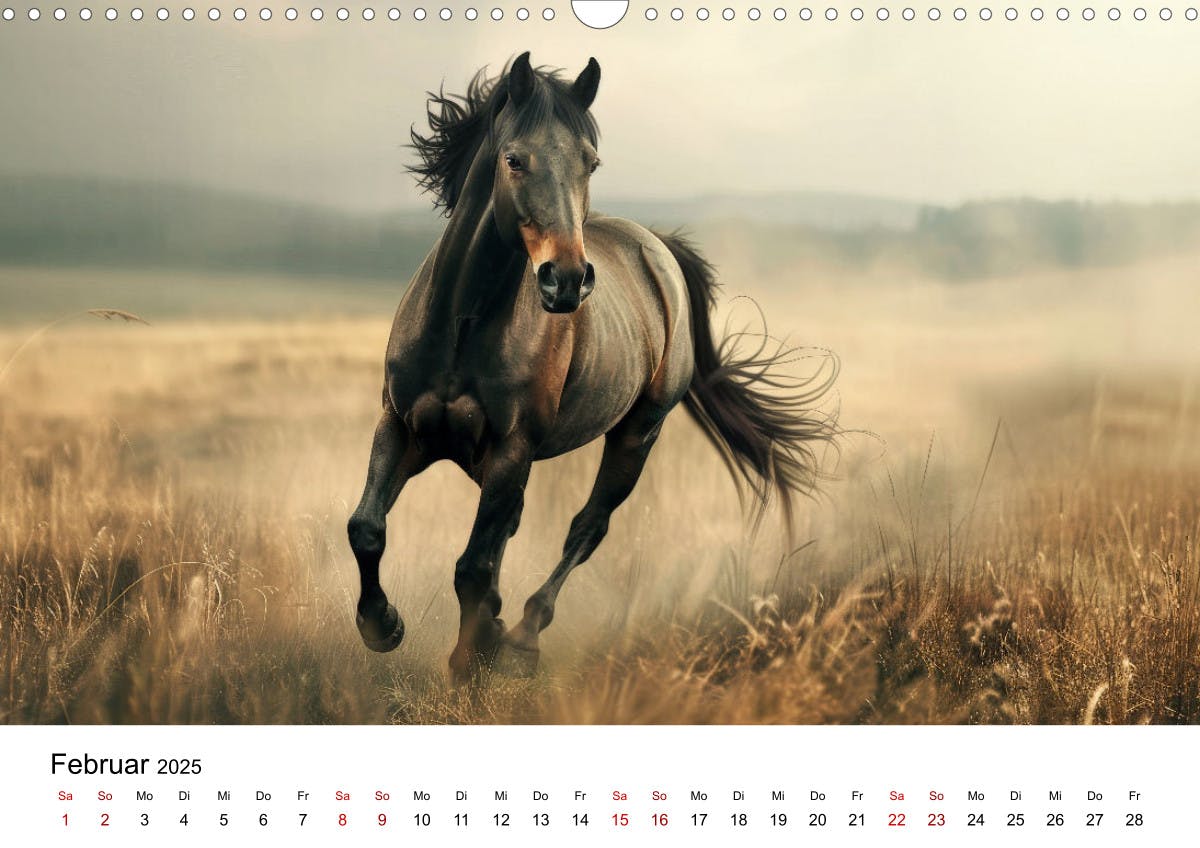 Wilde Mähnen: Ein Jahr mit Pferden - Februar