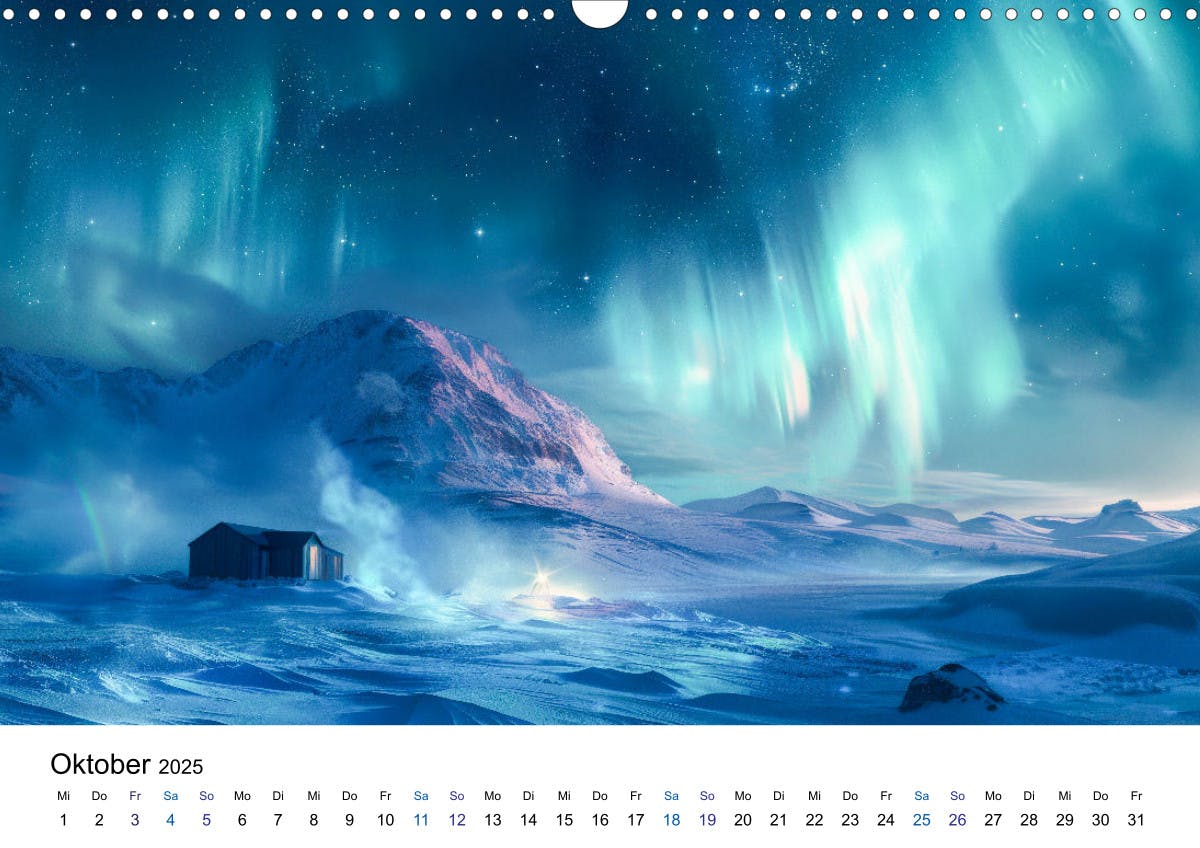 Aurora Borealis - Der Zauber der Nordlichter - Oktober