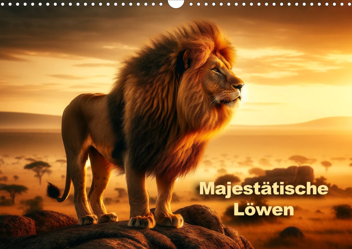 Majestätische Löwen - Die Herrscher der Wildnis - Deckblatt