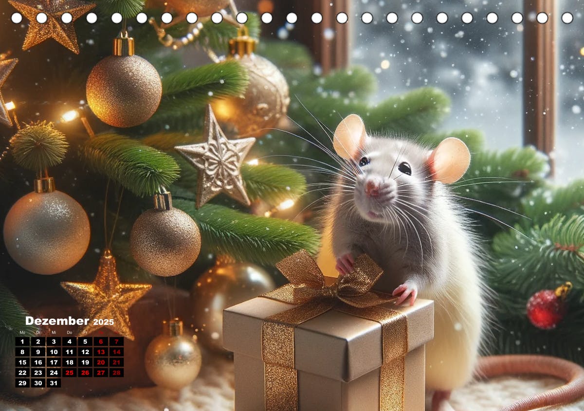 Lustige Ratten - Dezember